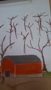 Base tree trunks, so the trees canopies appear see through.