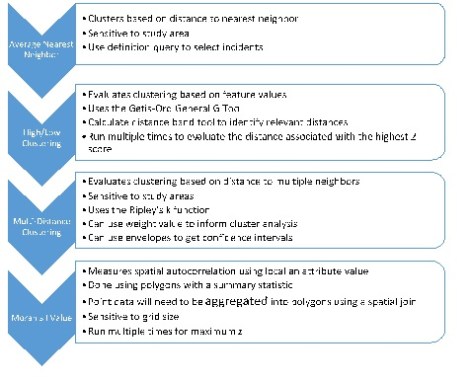 Figure 1: Flow diagram of the spatial pattern analysis.