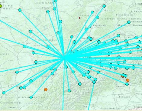 Figure 6: Visualization of the outlier by the semivariogram.